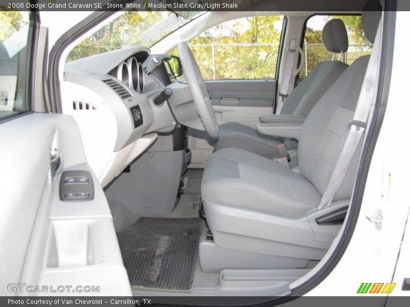 Stone White / Medium Slate Gray/Light Shale 2008 Dodge Grand Caravan SE