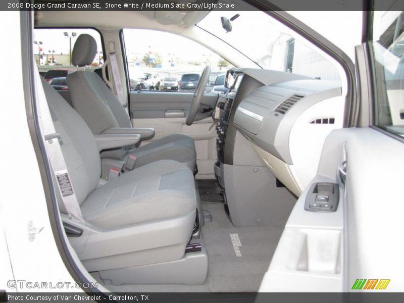 Stone White / Medium Slate Gray/Light Shale 2008 Dodge Grand Caravan SE