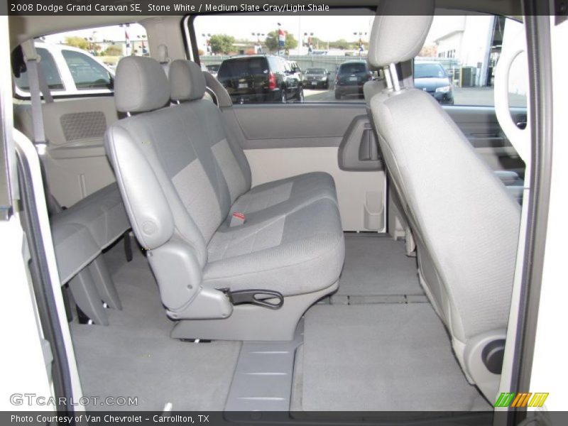 Stone White / Medium Slate Gray/Light Shale 2008 Dodge Grand Caravan SE