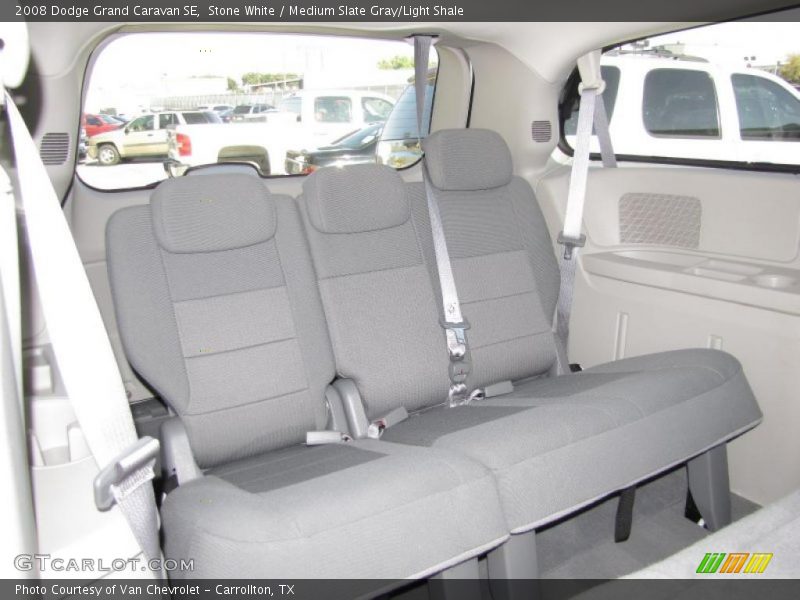 Stone White / Medium Slate Gray/Light Shale 2008 Dodge Grand Caravan SE