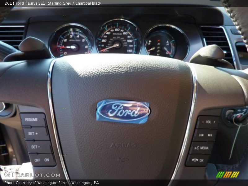 Sterling Grey / Charcoal Black 2011 Ford Taurus SEL