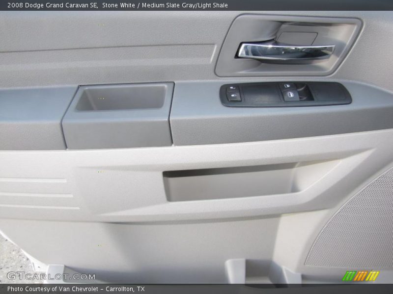 Stone White / Medium Slate Gray/Light Shale 2008 Dodge Grand Caravan SE