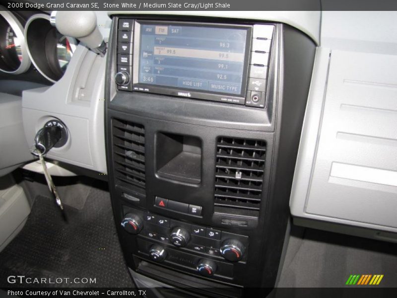 Stone White / Medium Slate Gray/Light Shale 2008 Dodge Grand Caravan SE