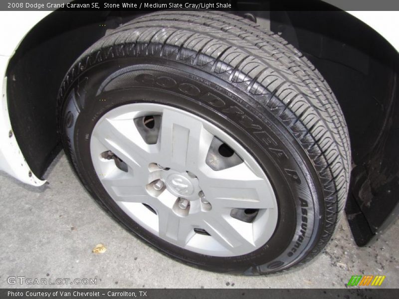 Stone White / Medium Slate Gray/Light Shale 2008 Dodge Grand Caravan SE