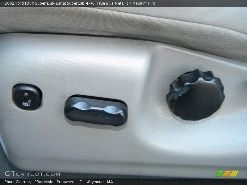 True Blue Metallic / Medium Flint 2002 Ford F350 Super Duty Lariat SuperCab 4x4