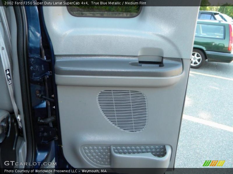 True Blue Metallic / Medium Flint 2002 Ford F350 Super Duty Lariat SuperCab 4x4