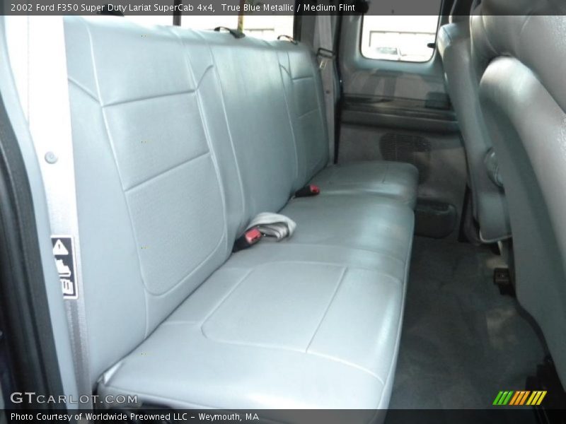 True Blue Metallic / Medium Flint 2002 Ford F350 Super Duty Lariat SuperCab 4x4
