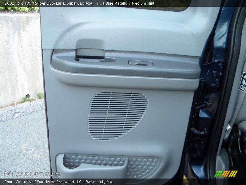 True Blue Metallic / Medium Flint 2002 Ford F350 Super Duty Lariat SuperCab 4x4