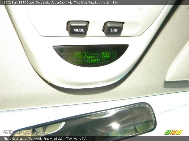 True Blue Metallic / Medium Flint 2002 Ford F350 Super Duty Lariat SuperCab 4x4