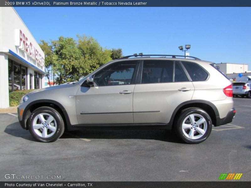 Platinum Bronze Metallic / Tobacco Nevada Leather 2009 BMW X5 xDrive30i