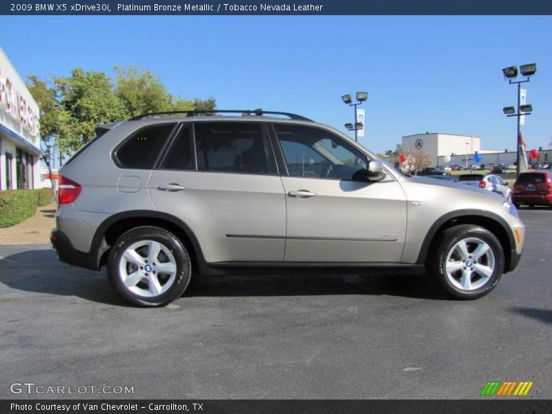Platinum Bronze Metallic / Tobacco Nevada Leather 2009 BMW X5 xDrive30i