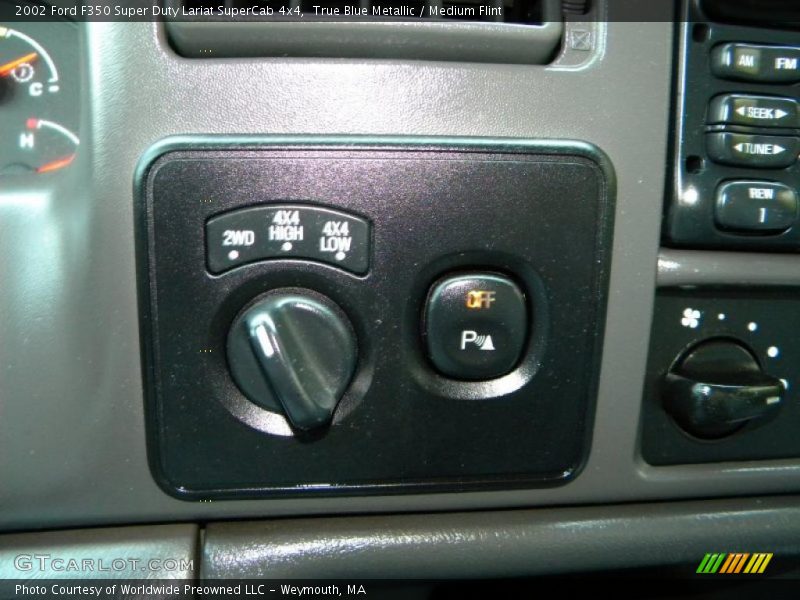 True Blue Metallic / Medium Flint 2002 Ford F350 Super Duty Lariat SuperCab 4x4