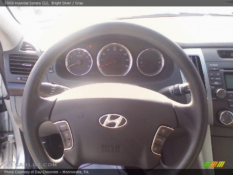 Bright Silver / Gray 2009 Hyundai Sonata GLS