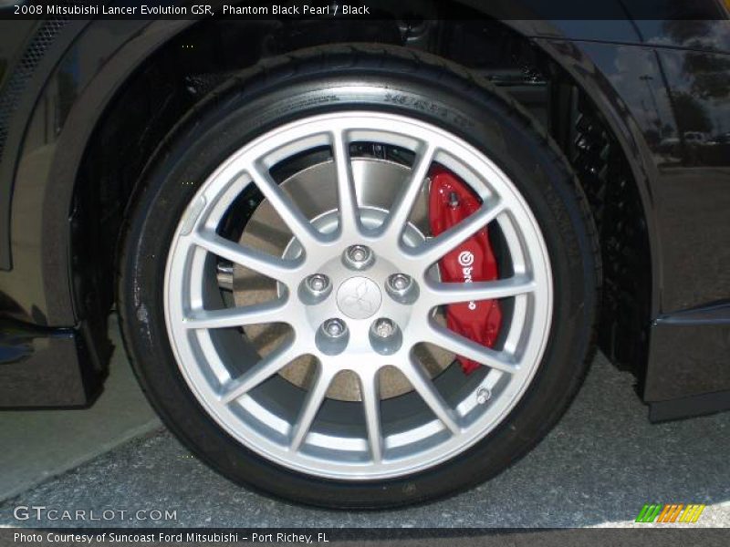 Phantom Black Pearl / Black 2008 Mitsubishi Lancer Evolution GSR