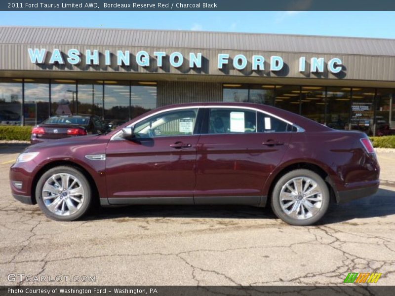 Bordeaux Reserve Red / Charcoal Black 2011 Ford Taurus Limited AWD