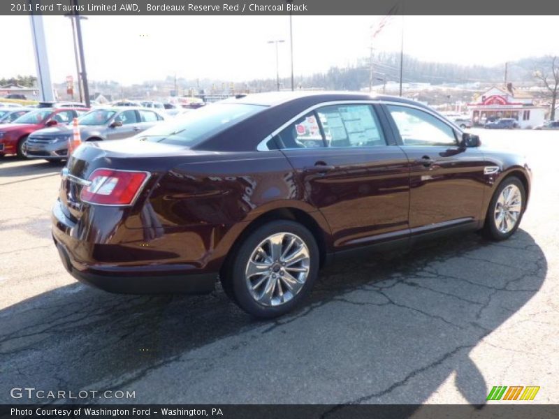 Bordeaux Reserve Red / Charcoal Black 2011 Ford Taurus Limited AWD