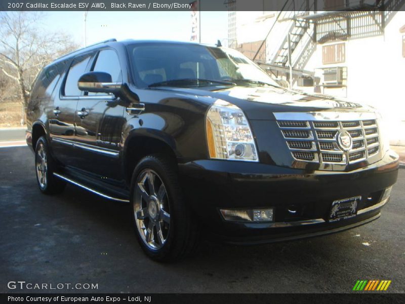 Black Raven / Ebony/Ebony 2007 Cadillac Escalade ESV AWD