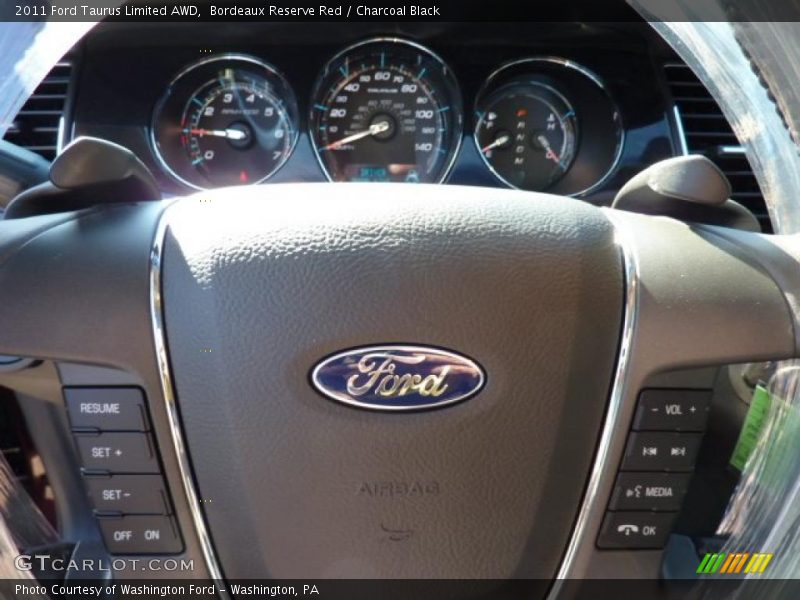 Bordeaux Reserve Red / Charcoal Black 2011 Ford Taurus Limited AWD