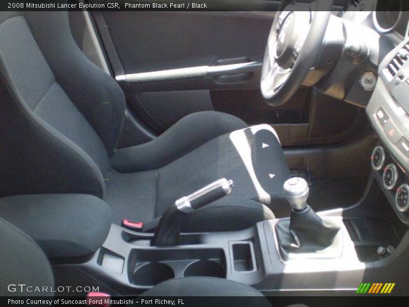 Phantom Black Pearl / Black 2008 Mitsubishi Lancer Evolution GSR