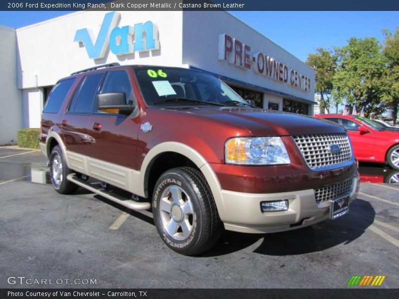 Dark Copper Metallic / Castano Brown Leather 2006 Ford Expedition King Ranch