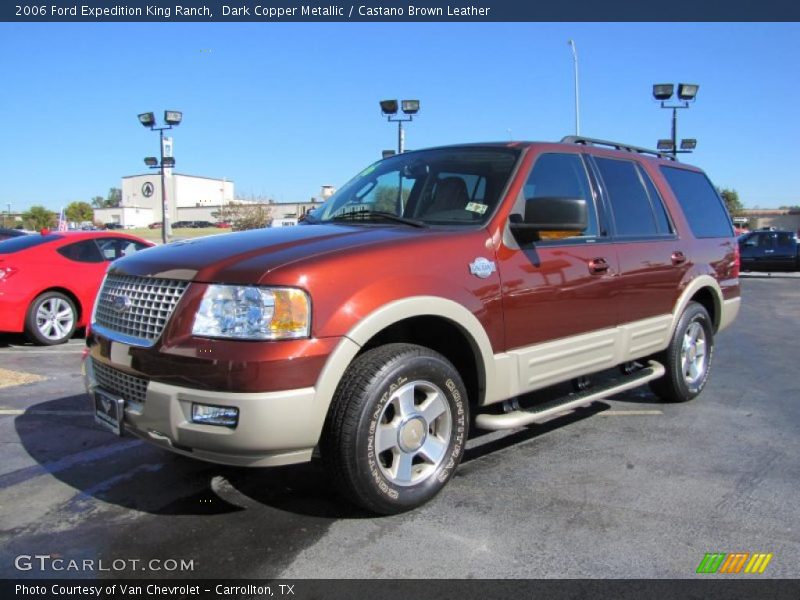 Dark Copper Metallic / Castano Brown Leather 2006 Ford Expedition King Ranch