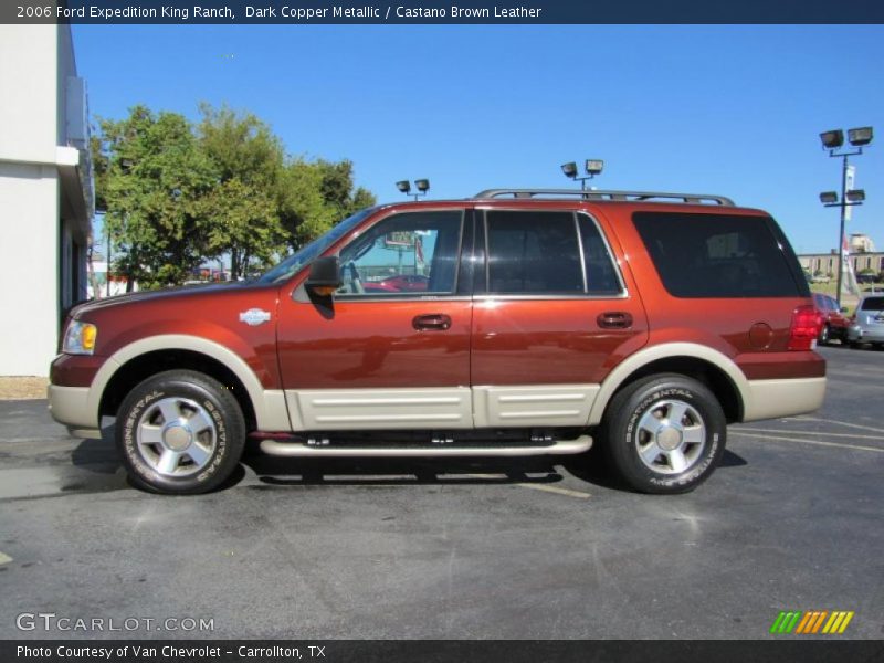 Dark Copper Metallic / Castano Brown Leather 2006 Ford Expedition King Ranch