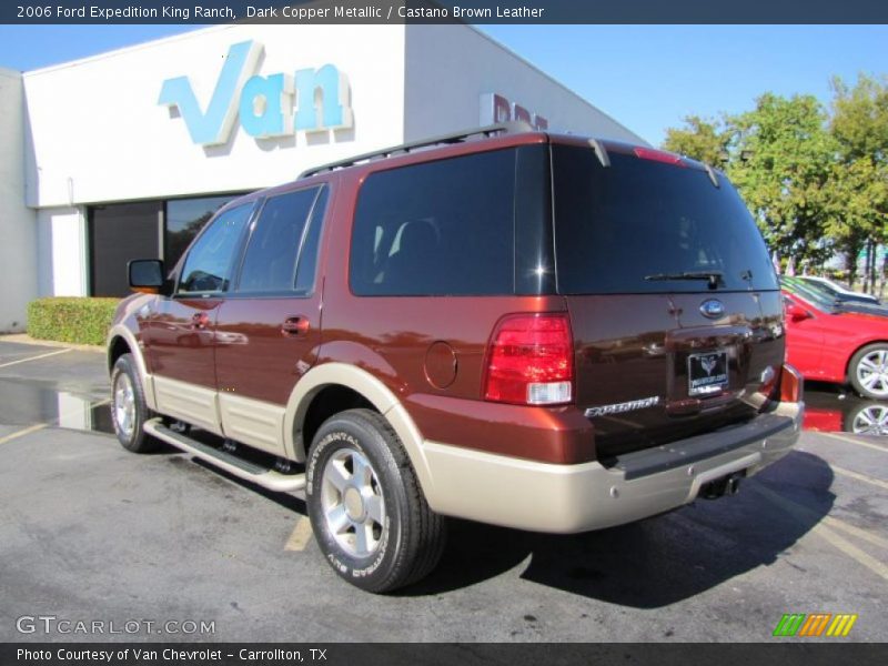 Dark Copper Metallic / Castano Brown Leather 2006 Ford Expedition King Ranch