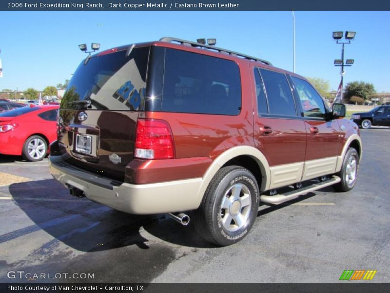 Dark Copper Metallic / Castano Brown Leather 2006 Ford Expedition King Ranch