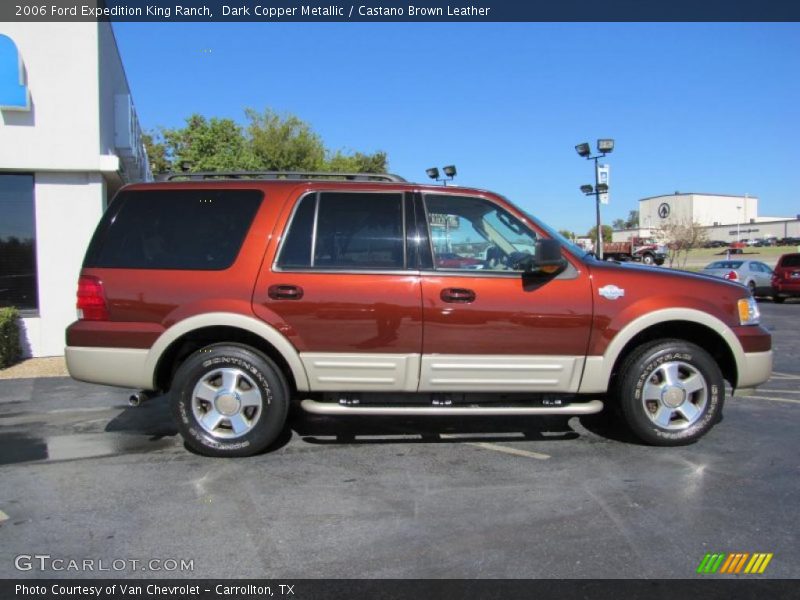 Dark Copper Metallic / Castano Brown Leather 2006 Ford Expedition King Ranch