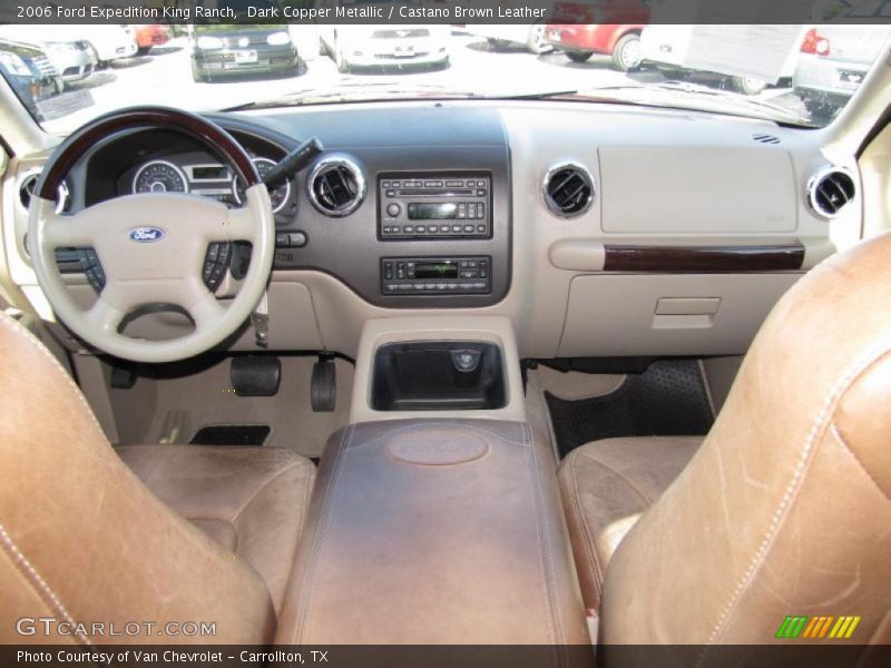 Dark Copper Metallic / Castano Brown Leather 2006 Ford Expedition King Ranch
