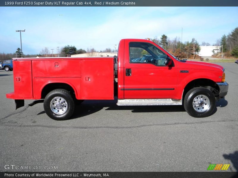 Red / Medium Graphite 1999 Ford F250 Super Duty XLT Regular Cab 4x4