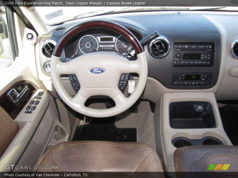 Dark Copper Metallic / Castano Brown Leather 2006 Ford Expedition King Ranch