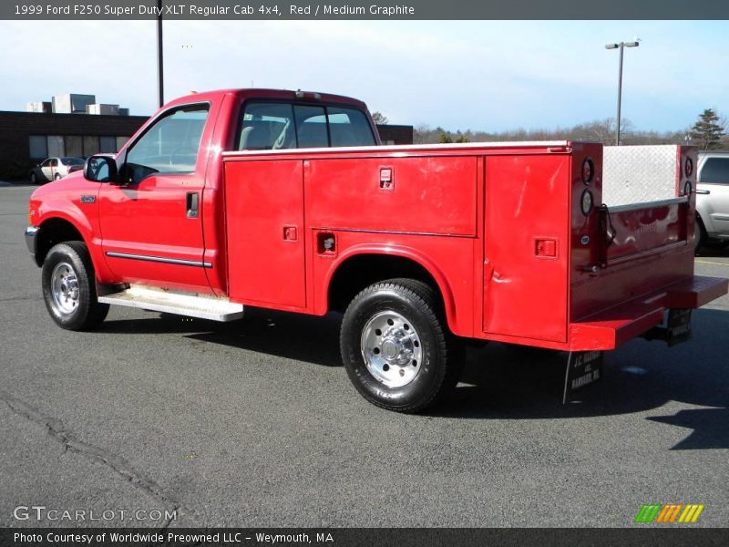 Red / Medium Graphite 1999 Ford F250 Super Duty XLT Regular Cab 4x4