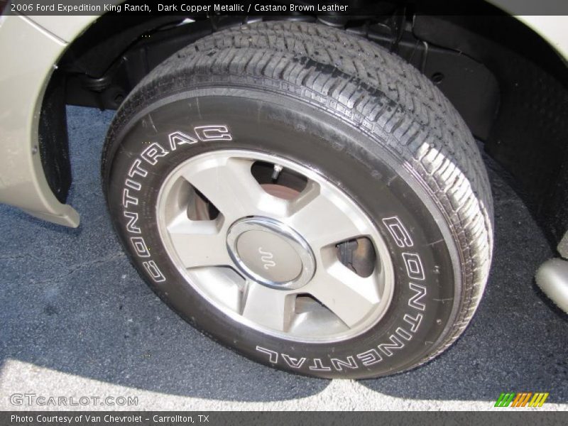 Dark Copper Metallic / Castano Brown Leather 2006 Ford Expedition King Ranch