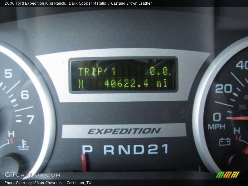 Dark Copper Metallic / Castano Brown Leather 2006 Ford Expedition King Ranch