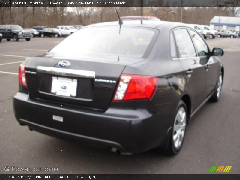 Dark Gray Metallic / Carbon Black 2009 Subaru Impreza 2.5i Sedan