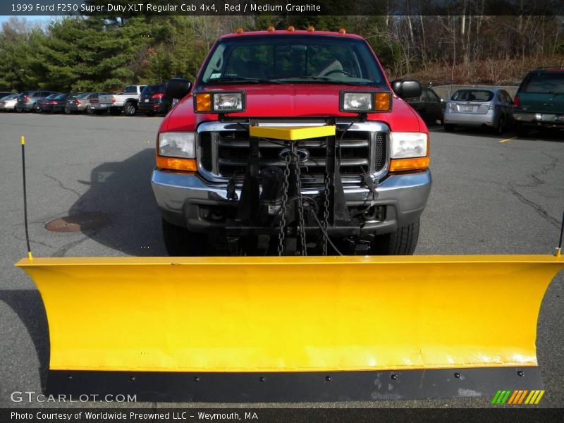 Red / Medium Graphite 1999 Ford F250 Super Duty XLT Regular Cab 4x4