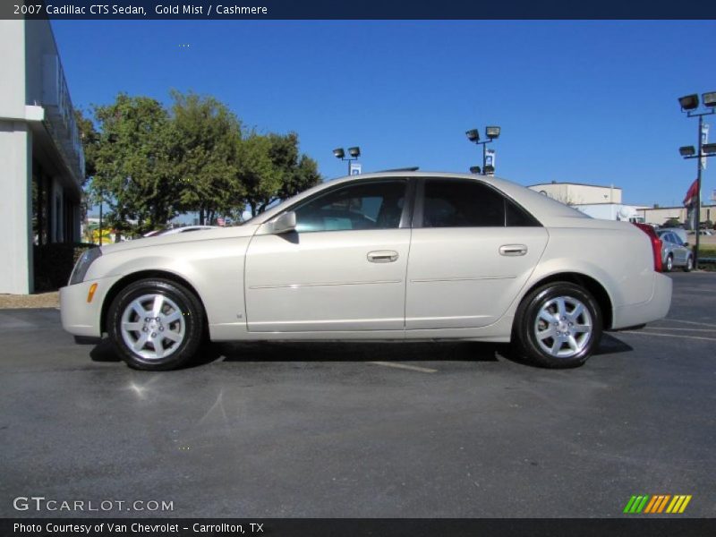 Gold Mist / Cashmere 2007 Cadillac CTS Sedan