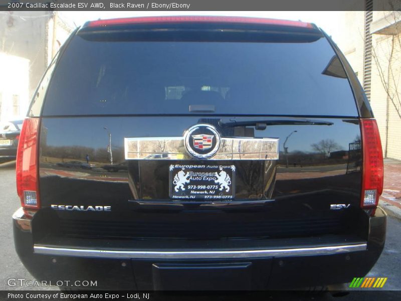 Black Raven / Ebony/Ebony 2007 Cadillac Escalade ESV AWD