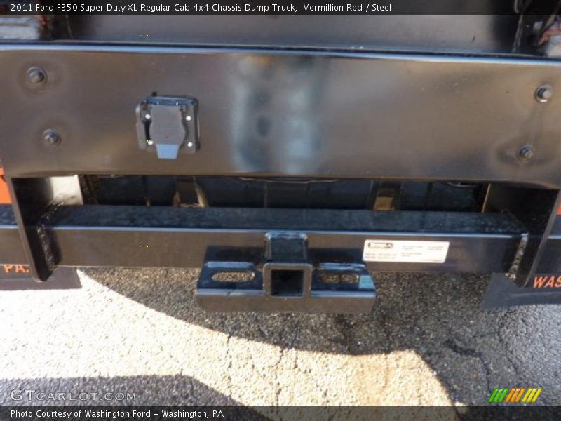 Vermillion Red / Steel 2011 Ford F350 Super Duty XL Regular Cab 4x4 Chassis Dump Truck