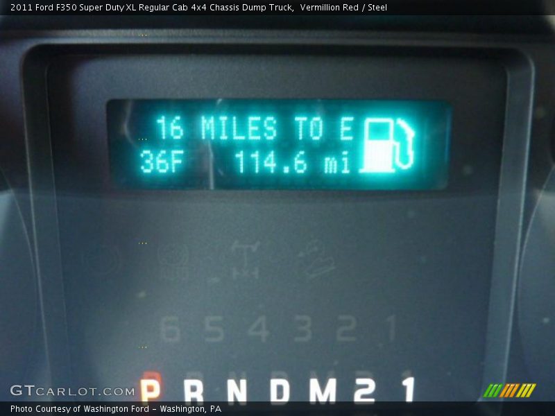 Vermillion Red / Steel 2011 Ford F350 Super Duty XL Regular Cab 4x4 Chassis Dump Truck