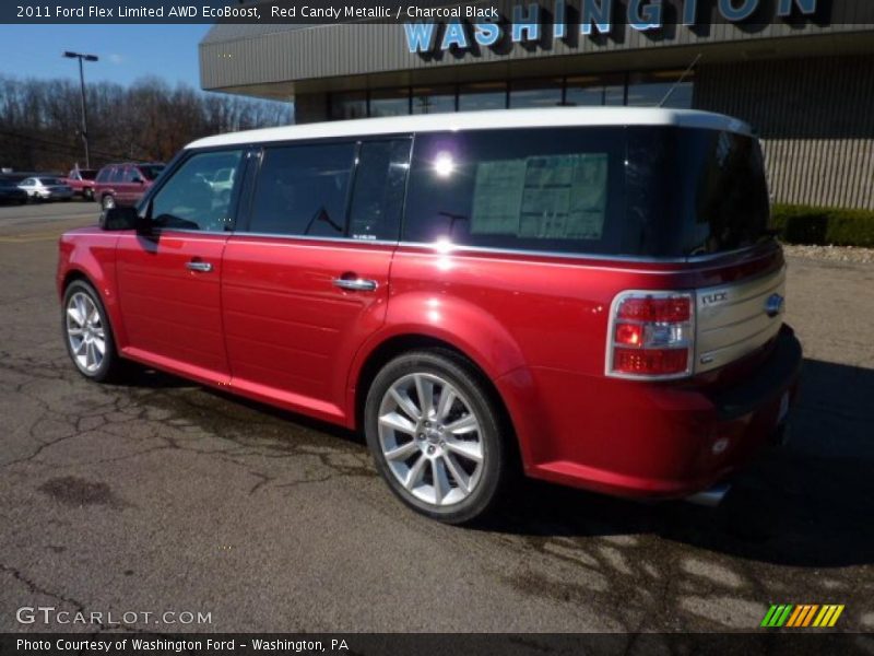 Red Candy Metallic / Charcoal Black 2011 Ford Flex Limited AWD EcoBoost