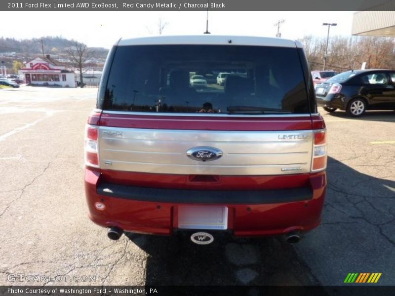Red Candy Metallic / Charcoal Black 2011 Ford Flex Limited AWD EcoBoost