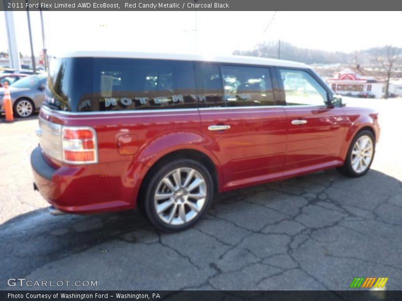 Red Candy Metallic / Charcoal Black 2011 Ford Flex Limited AWD EcoBoost