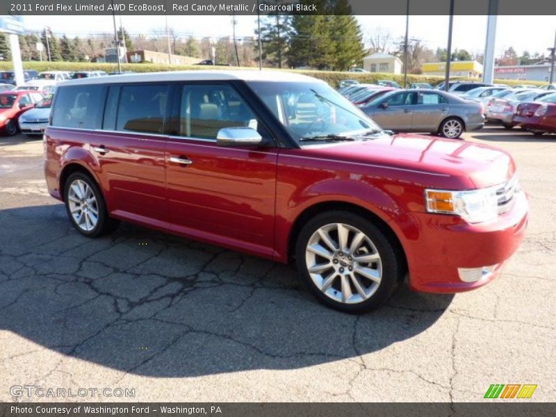 Red Candy Metallic / Charcoal Black 2011 Ford Flex Limited AWD EcoBoost