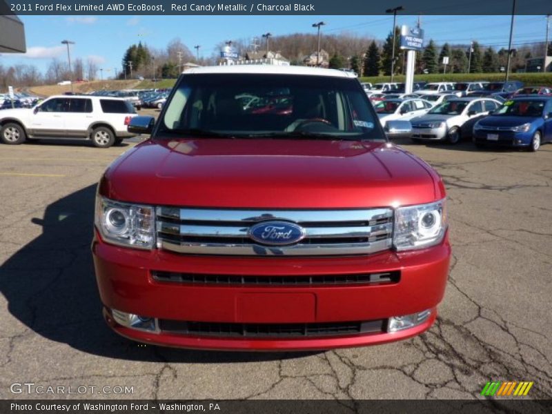Red Candy Metallic / Charcoal Black 2011 Ford Flex Limited AWD EcoBoost