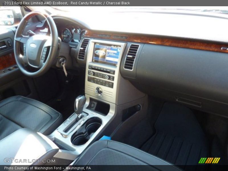 Red Candy Metallic / Charcoal Black 2011 Ford Flex Limited AWD EcoBoost