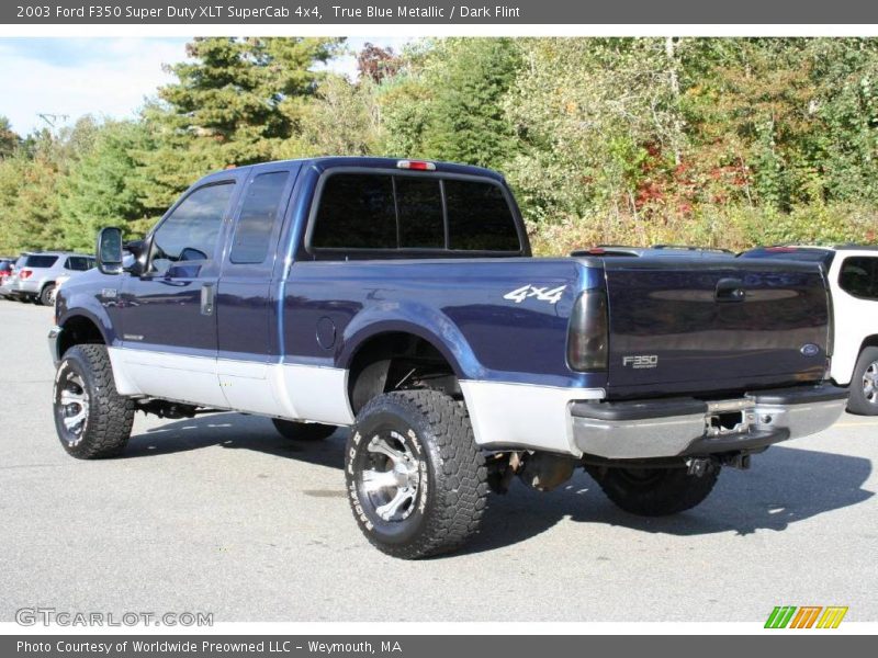 True Blue Metallic / Dark Flint 2003 Ford F350 Super Duty XLT SuperCab 4x4
