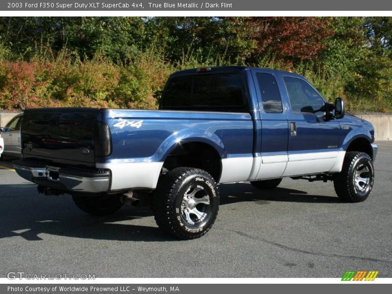 True Blue Metallic / Dark Flint 2003 Ford F350 Super Duty XLT SuperCab 4x4
