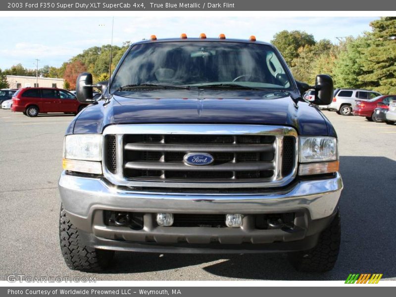 True Blue Metallic / Dark Flint 2003 Ford F350 Super Duty XLT SuperCab 4x4
